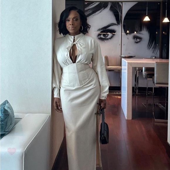 Andrea Iyamah Lino Body Suit and Corset Skirt - Picture 4 of 8